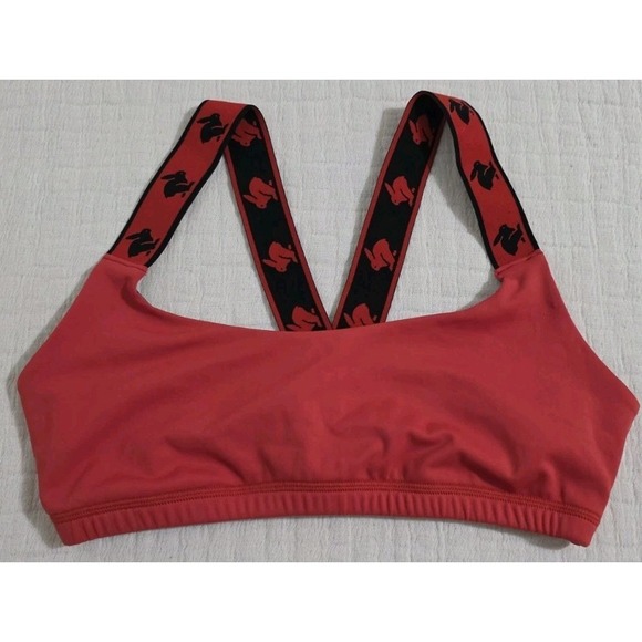 Rabbit Other - Rabbit Running Strappy‎ Bra Red Jogging Sz L Red Sport Yoga Gym Womans NEW